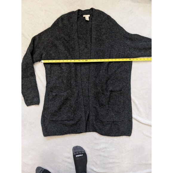 Mens XS Mohair Wool Blend Openfront Gray Cardigan H&M Jacket Coat RARE - Picture 3 of 10